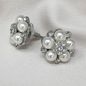 Pearl Diamante Earrings